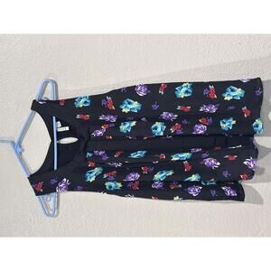 ELLE Floral Print Tank Top Sleeveless Blouse Size XL